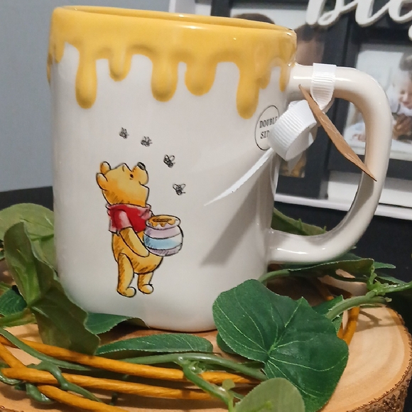 Rae Dunn Other - New!! Rae Dunn x Disney Winnie The Pooh Mug with Yellow Honey Drip Design NWT